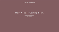 Desktop Screenshot of alicialaumann.com